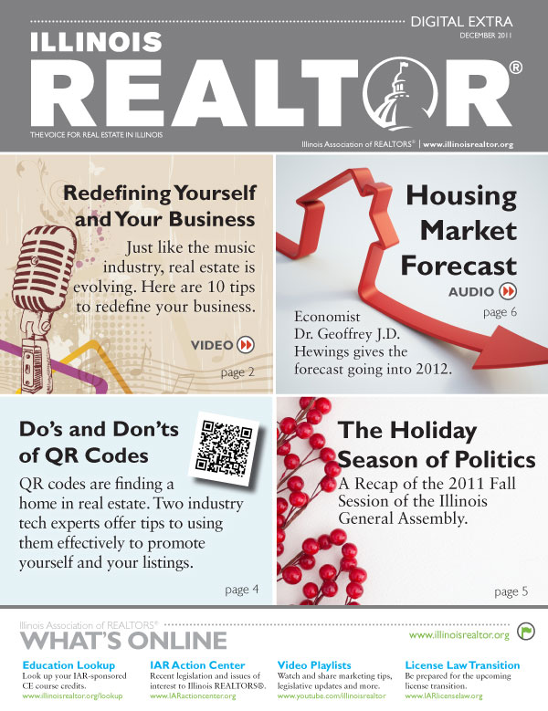 Click here to view the December 2011 Illinois REALTOR Digital Extra