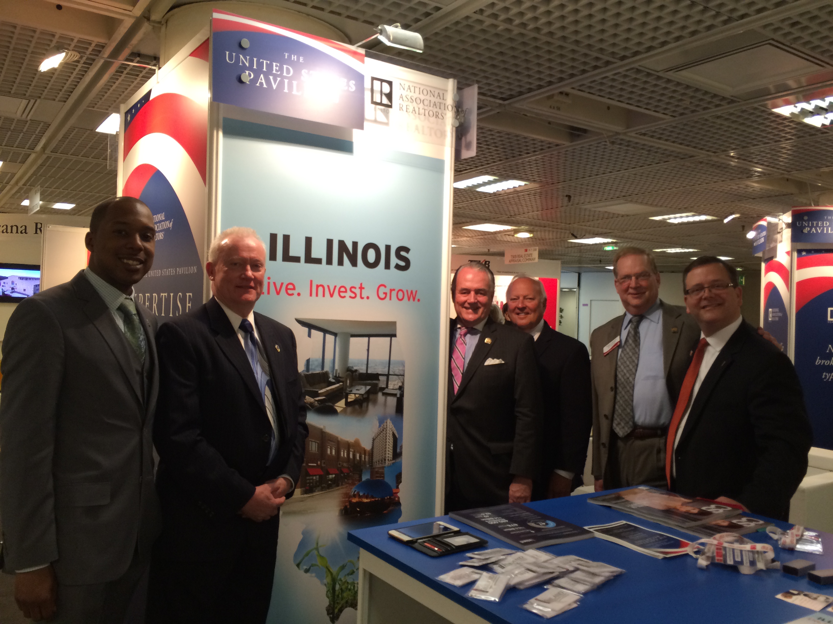 REALTORS® attending MIPIM 2015 included IAR members Maurice Hampton, IAR President Mike Drews, Immediate Past President Jim Kinney, IAR CEO Gary Clayton, President-elect Doug Carpenter and Dan Wagner.