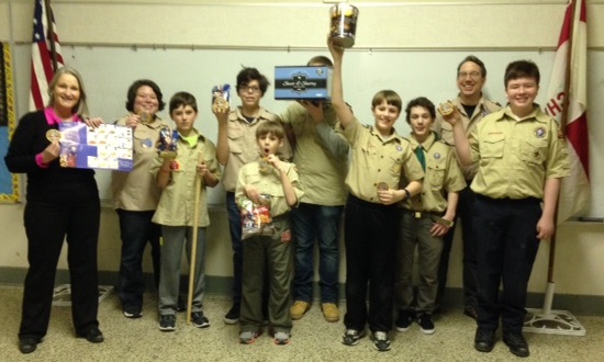 BishopLillegard and boy scouts