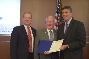 (Left to Right) President-elect Doug Carpenter, President Mike Drews and U.S. Rep. Darin LaHood