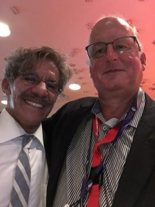 Illinois REALTORS® Greg  St. Aubin and Geraldo Rivera. 