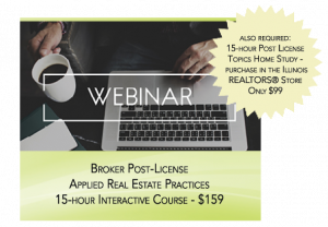 Broker Post-License Webinar - sign up today!
