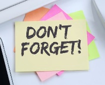 Don't Forget to Renew