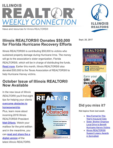 Weekly Connection enewsletter