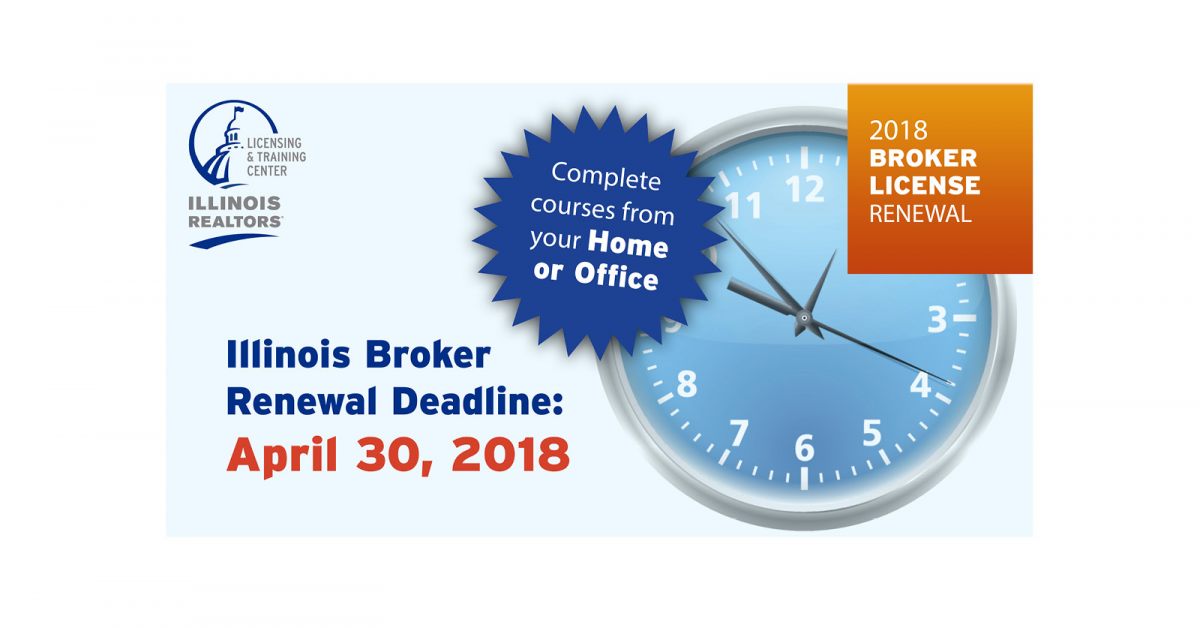 IDFPR Online Broker License Renewal To Open Soon Illinois REALTORS