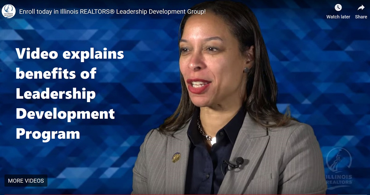 Photo captured from video on Illinois REALTORS® Leadership Development Program