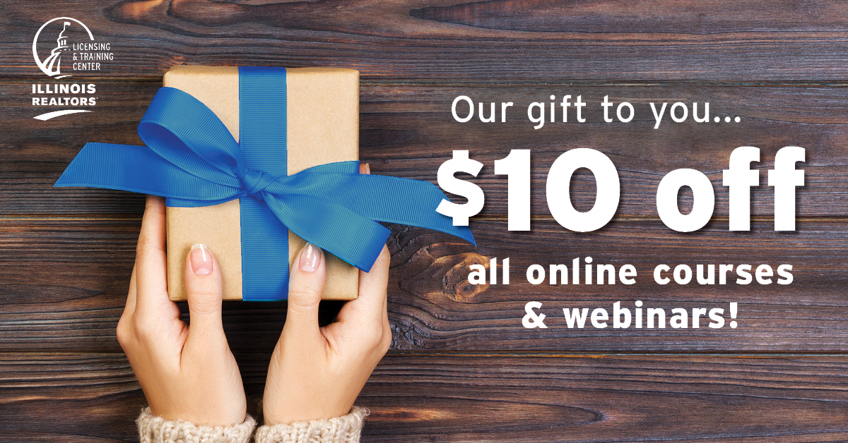 Holiday savings: $10 off all online courses and webinars