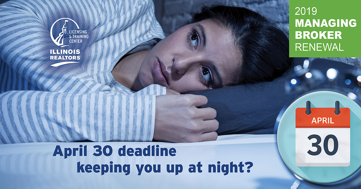 Is the April 30 deadline keeping you up at night?