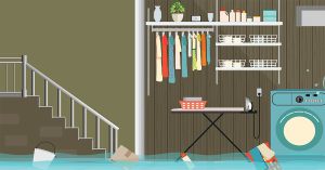 Flooded basement