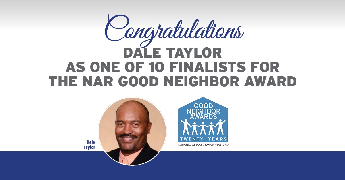 Dale Taylor finalist for 2019 NAR Good Neighbor Award
