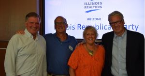 Sen. Bill Brady, Greg St. Aubin, Julie Sullivan and state Rep. Jim Durkin