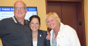 Greg St. Aubin, Comptroller Susana Mendoza and Julie Sullivan