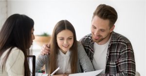 loan officer and two applicants