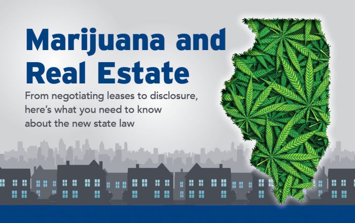 Magazine header for Marijuana and Real Estate article