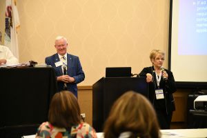 Mike Drews and Lynn Madison at Professional Standards Committee