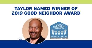 Dale Taylor 2019 Good Neighbor Award winner