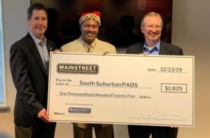 MORe 2019 Presents Check To SSPADS From Ugly Sweater Proceeds