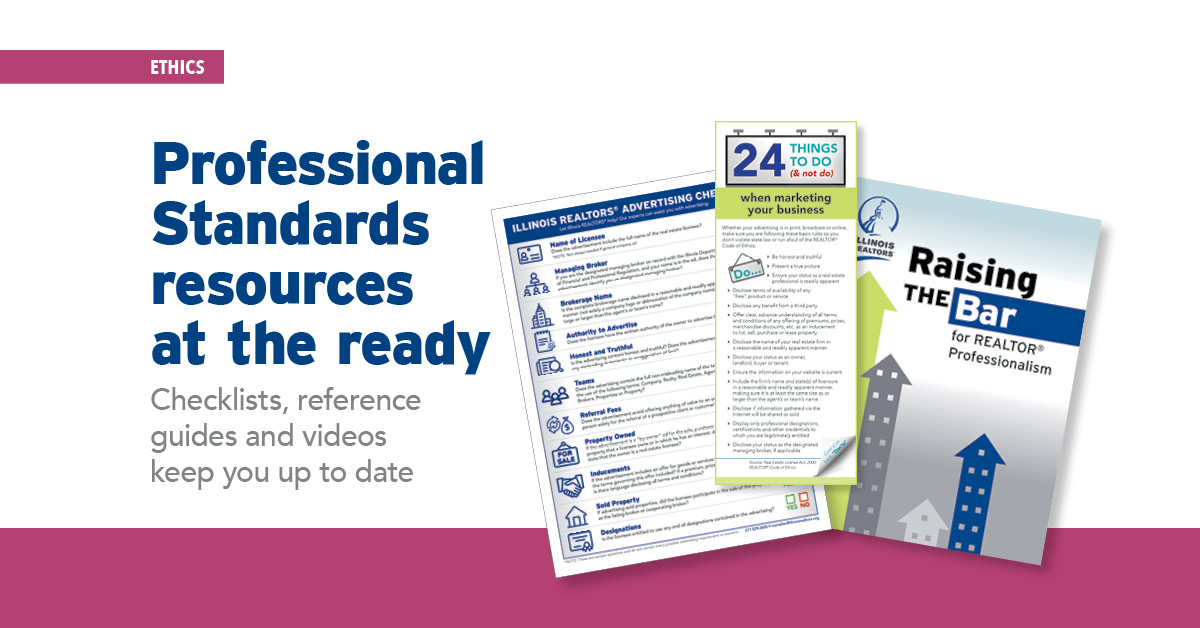 Professional Standards resources at the ready Checklists, reference guides and videos keep you up to date