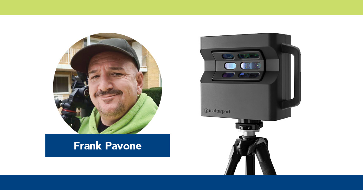 Frank Pavone owns and operates Virtual Vista LLC in Oak Brook. Matterport 3D camera, which had just been created to offer 360-degree views in a video.