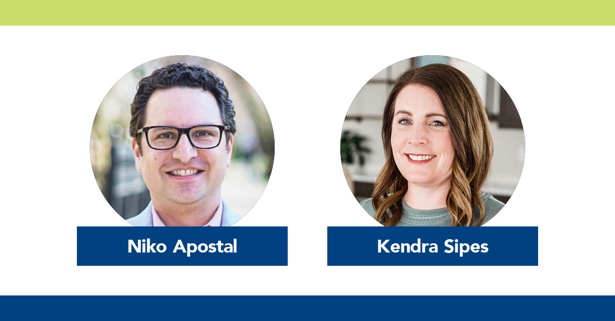 1200×628 VirtualAgents Mag July2020 04 Niko Apostal, principal broker at The Apostal Group at Keller Williams Chicago-Lincoln Park. Kendra Sipes, a broker with The Knell Group of Coldwell Banker Real Estate Group in Peoria.