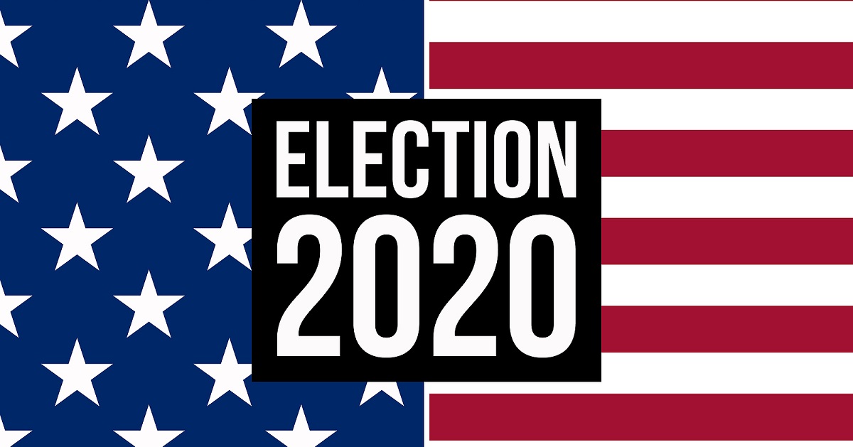 election 2020 flag graphic