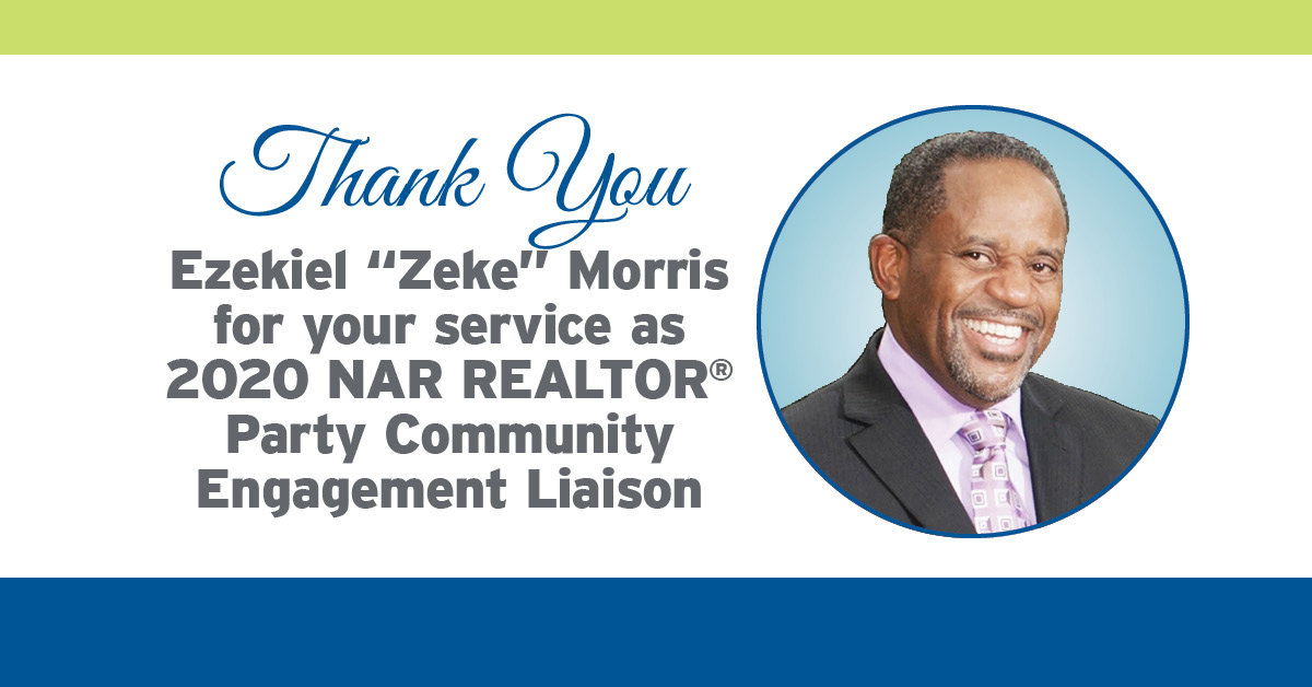 Zeke Morris 2020 NAR thank you graphic