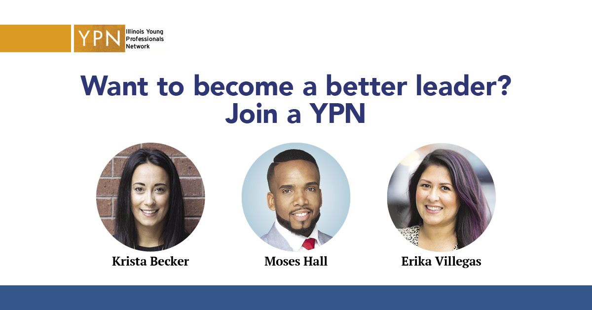 Chicago-area REALTORS® Moses Hall and Erika Villegas and Texas REALTOR® Krista Becker during the podcast, “YPN to Leadership.”