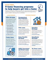 mortage financing programs