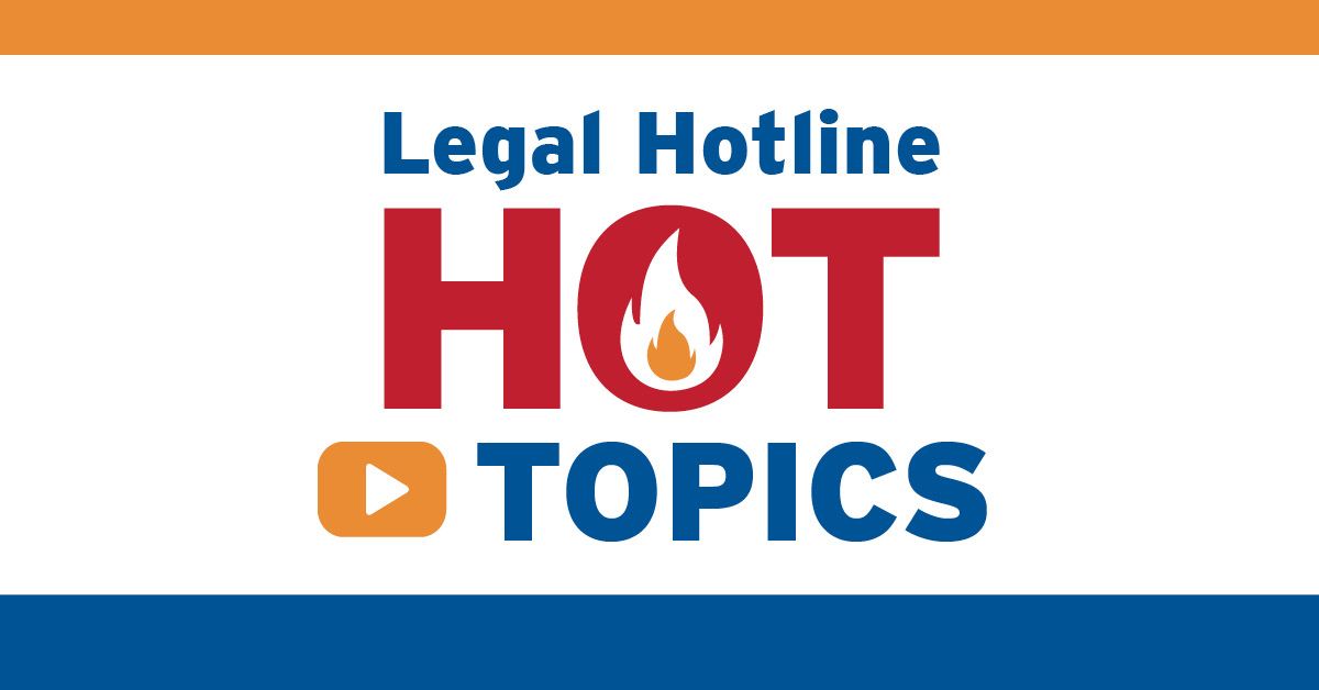 Watch 'Hot on the Hotline' Legal Update video Illinois REALTORS