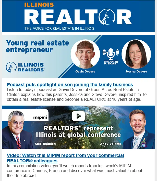 Weeklyemailsample Weekly Connection enewsletter