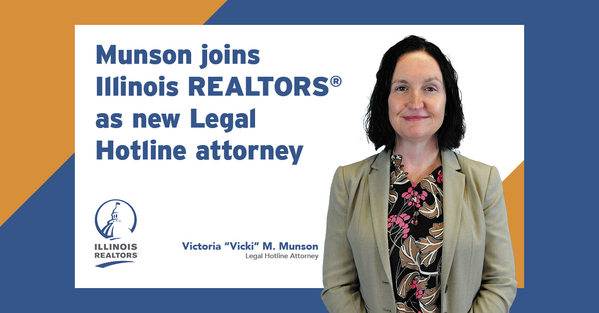 Podcast Munson joins hotline, Illinois REALTORS® Legal Services team