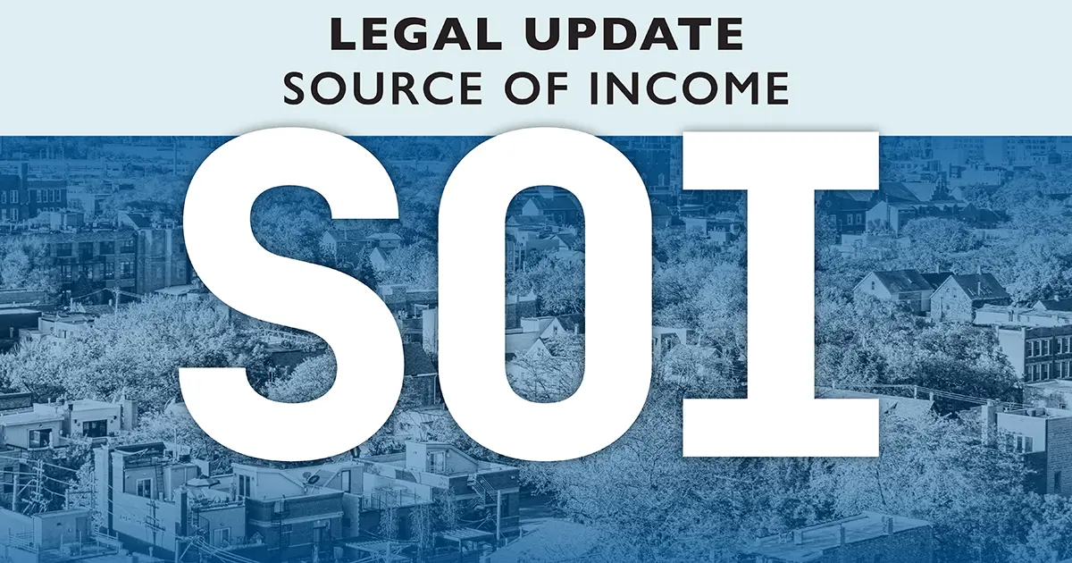 Click to read "Source of Income as a Protected Class under the Illinois Human Rights Act"
