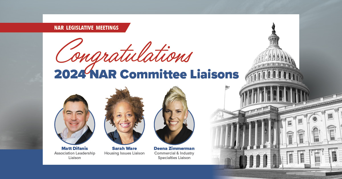 Difanis, Ware, Zimmerman named as 2025 NAR committee liaisons