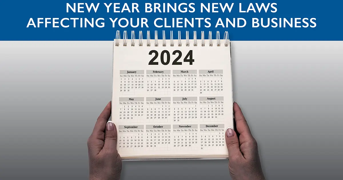 New year brings new laws affecting your business