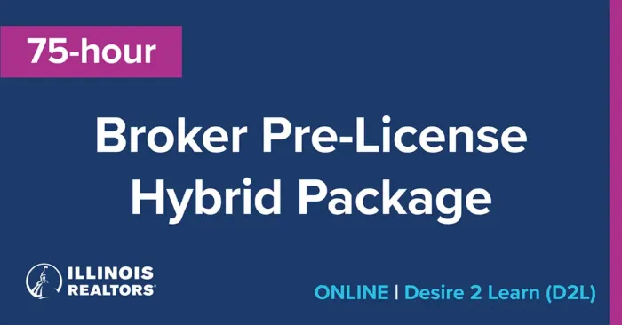 D2L ONLINE HYBRID 75-hour Broker Pre-License Package