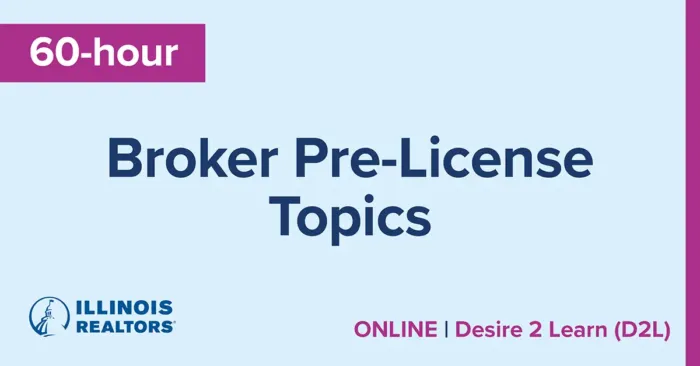D2L 60-hour Online Broker Pre-License Topics
