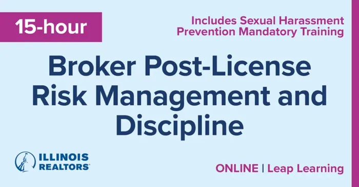 15-hour Broker Post-License Risk Mgmt & Discipline: Leap Learning